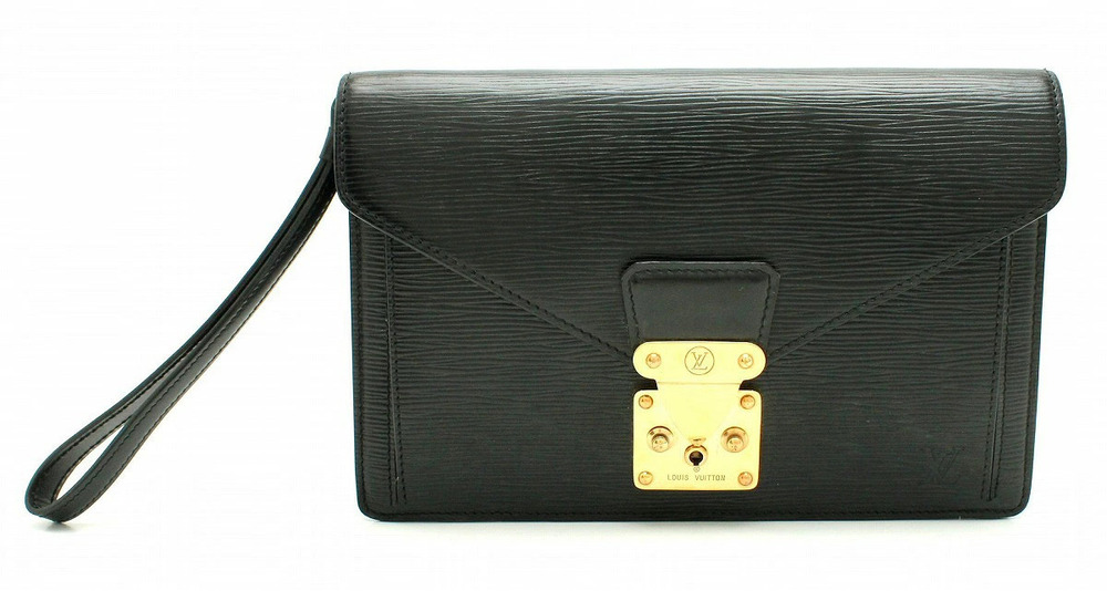 Louis Vuitton Epi Series Dragonne Leather 2Way Shoulder Bag Noir Black